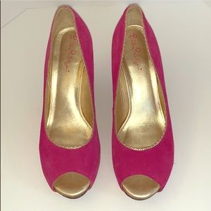 Lilly Pulitzer Resort Chic Suede Wedge